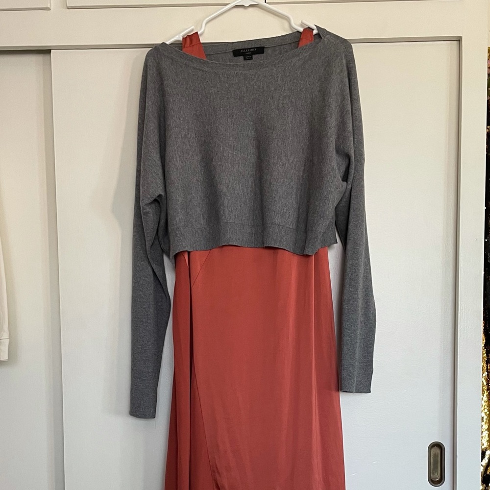 All Saints Ageta 2-in-1 Dress set - Large